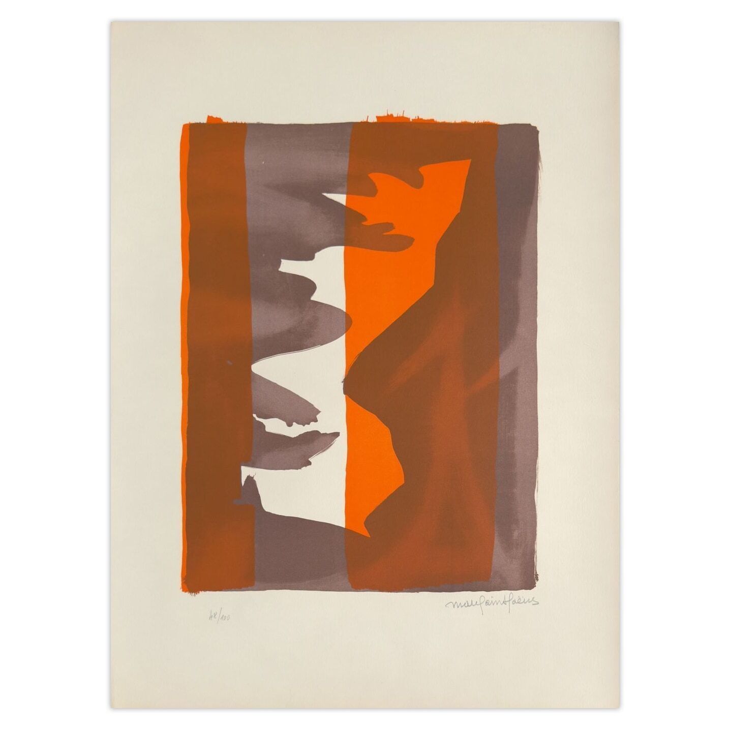 Marc Saint Saëns Gesigneerde Lithografie Six Eclaireurs Reconnaissants 1973