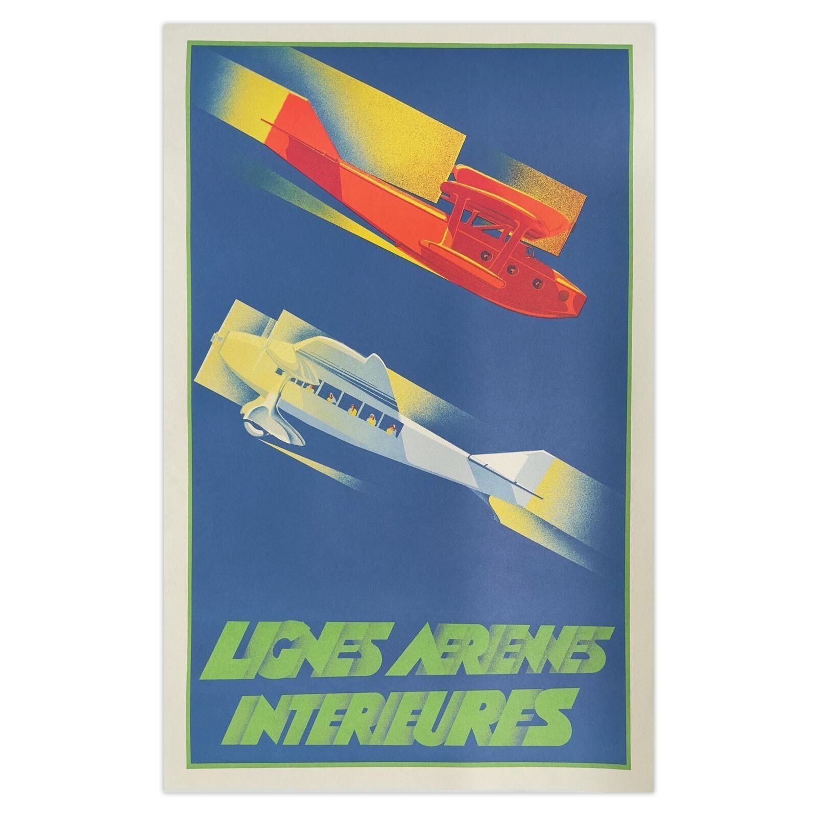 Collectif Publicite Poster Lignes Aériennes Intérieures Par Umberto Di Lazzaro 1989