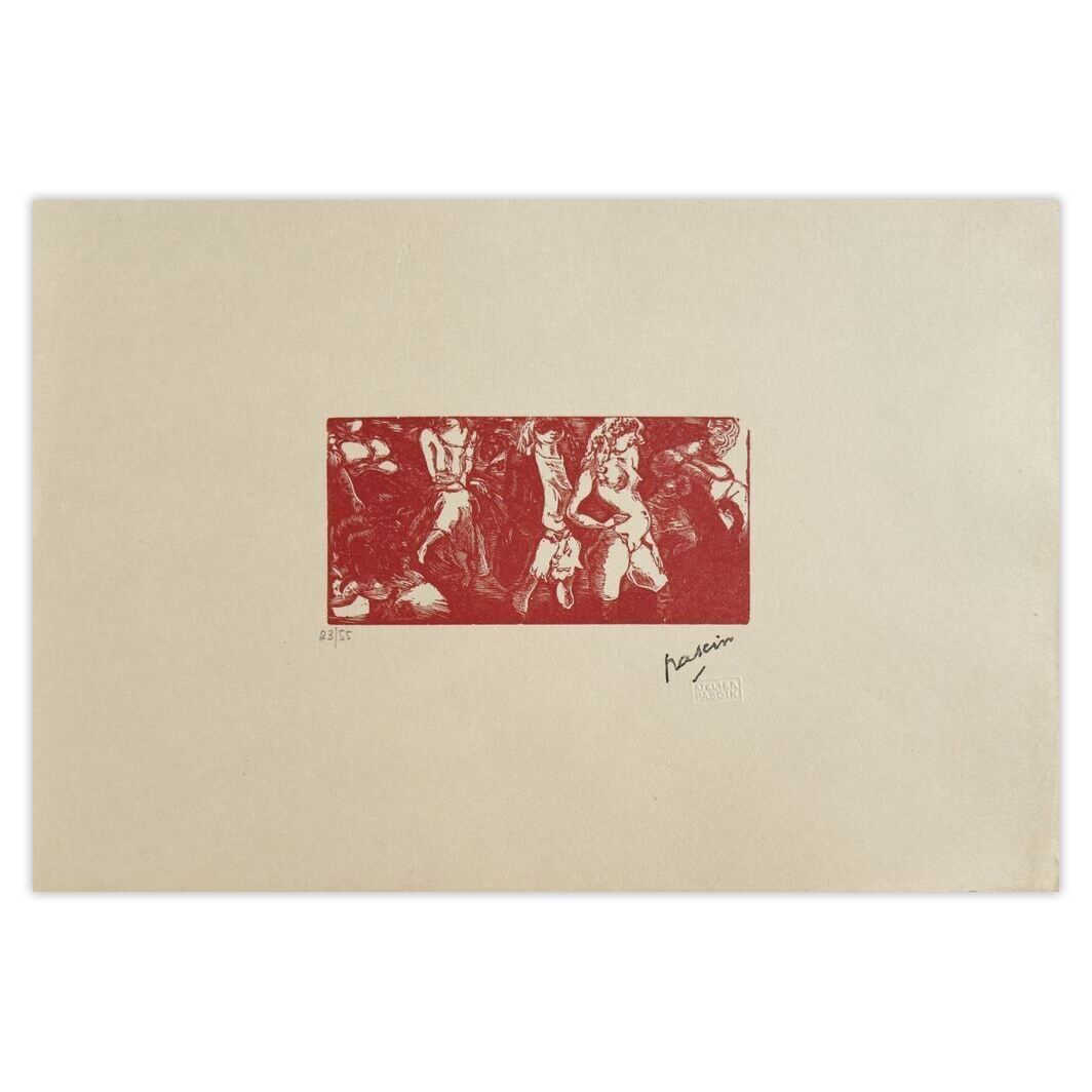 Jules Pascin Woodcut Filles De La Nuit 1960