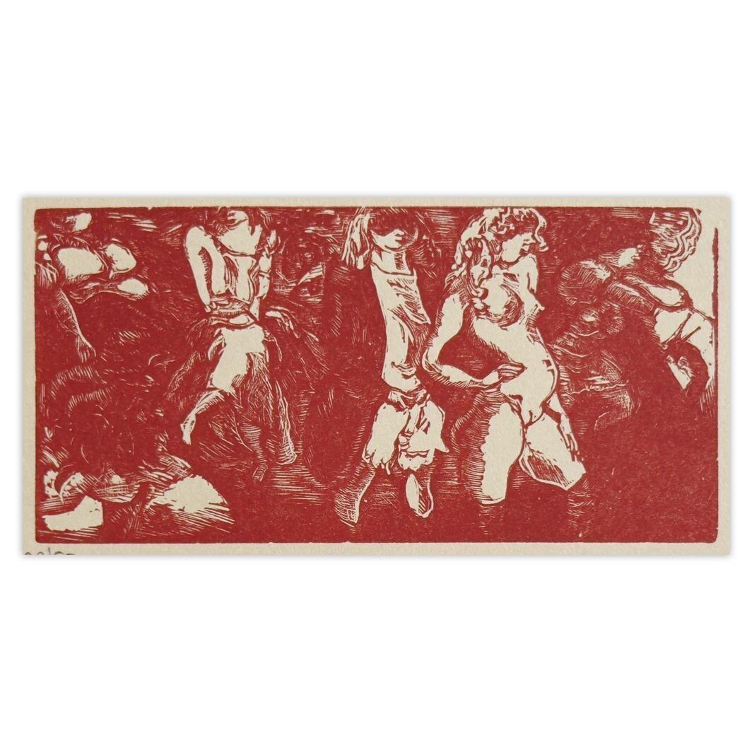 Jules Pascin Woodcut Filles De La Nuit 1960 photo for sale