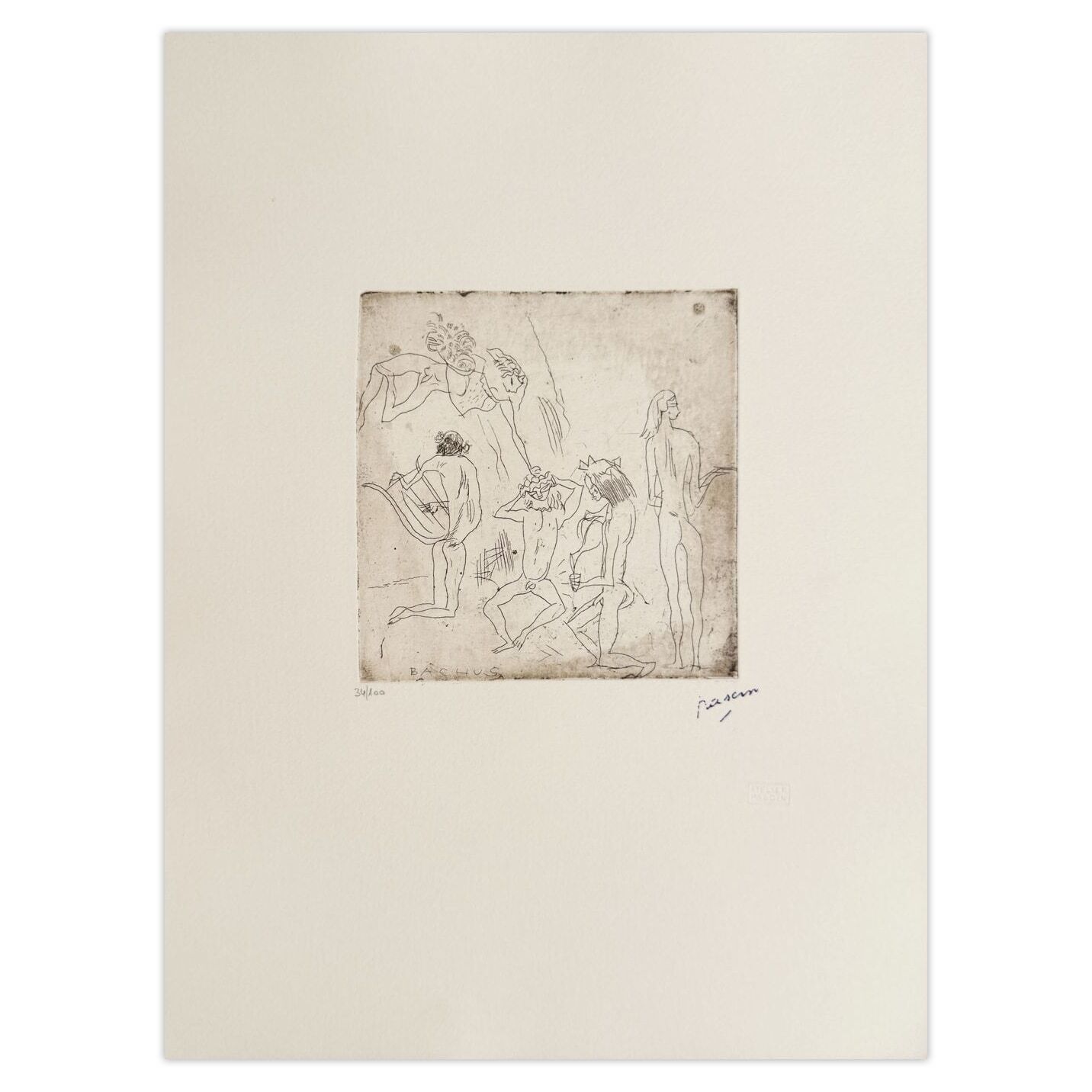 Jules Pascin Ets Bacchus II 1980