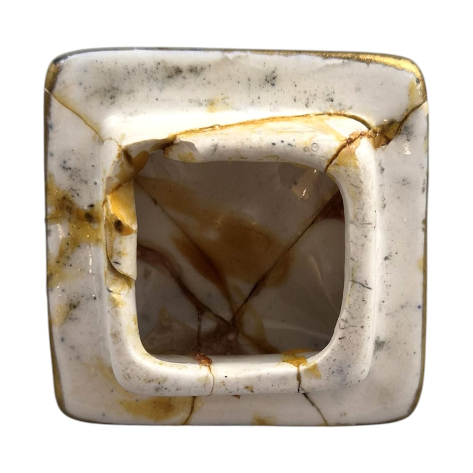 photo vinterior Uiterst zeldzaam paar Mason's Patent Ironstone Mazarine Blue vazen ca. 1830 48