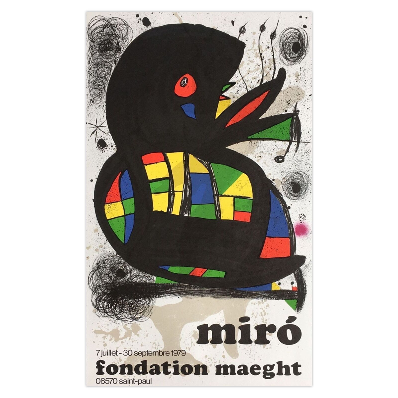 Joan Miro Poster Expo 79   Fondation Maeght