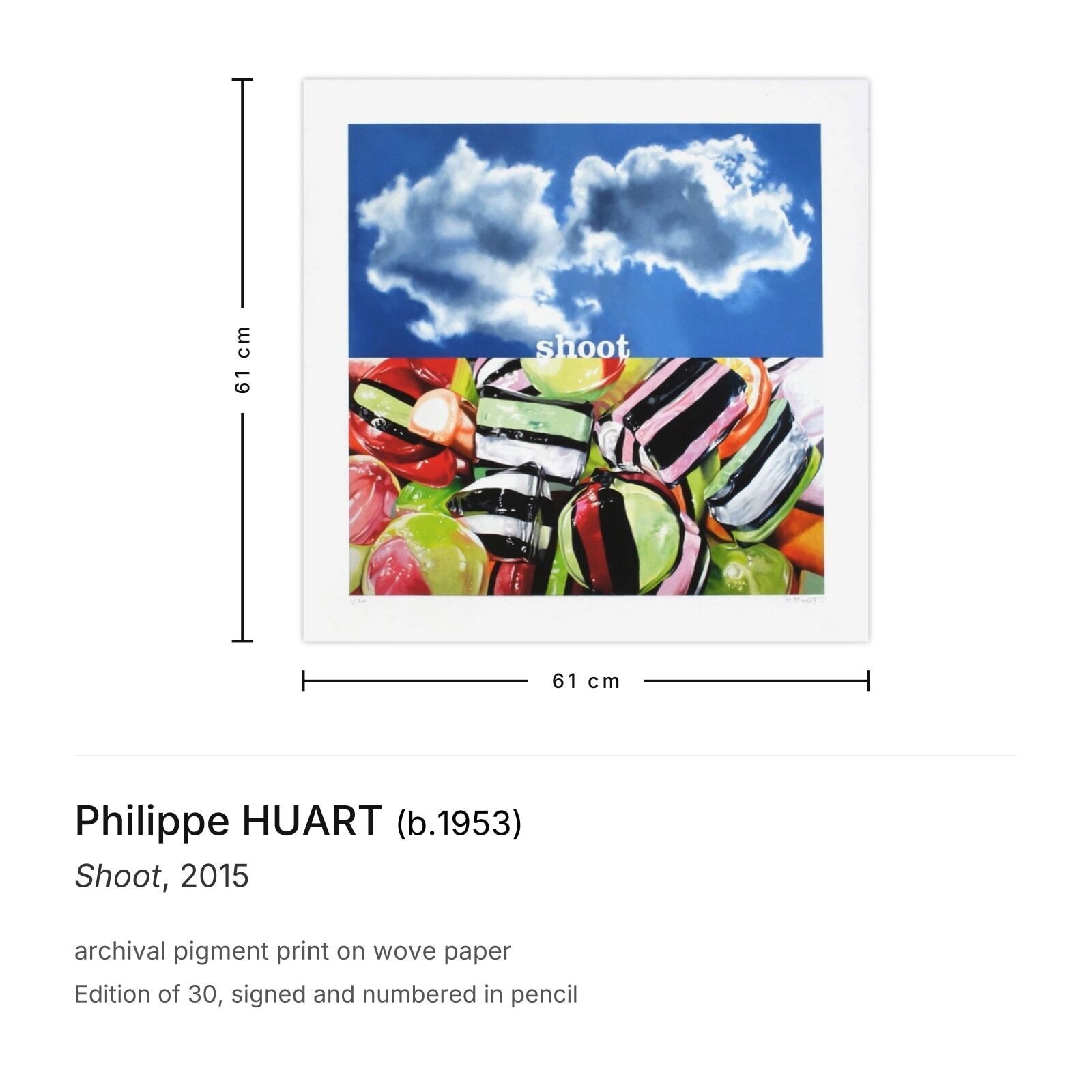 Philippe Huart Gesigneerde Archival Pigment Print Shoot 2015 photo furniture