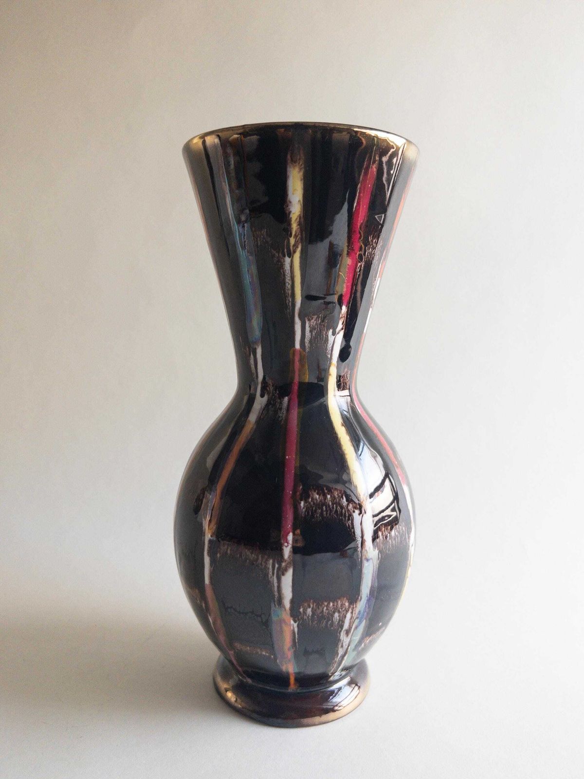 Jasba Keramik vaas, mid-century West-Duits aardewerk, Bamberg decor photo furniture