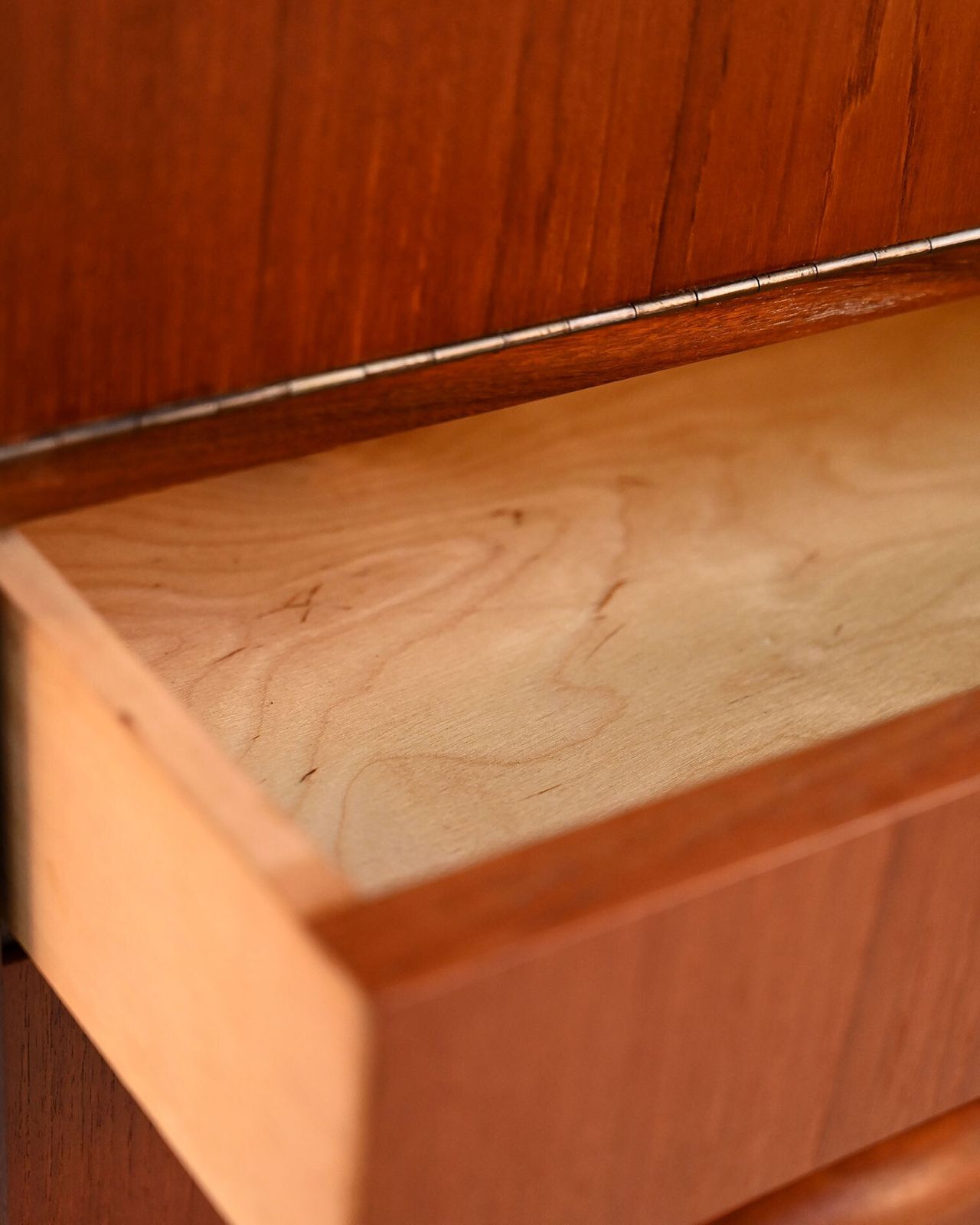 photo for sale Danish Highboard In Teak And Mahogany, 1950s
