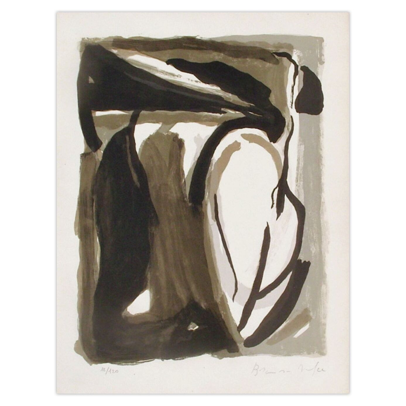 Bram Van Velde Gesigneerde Lithografie Mp 085 1972