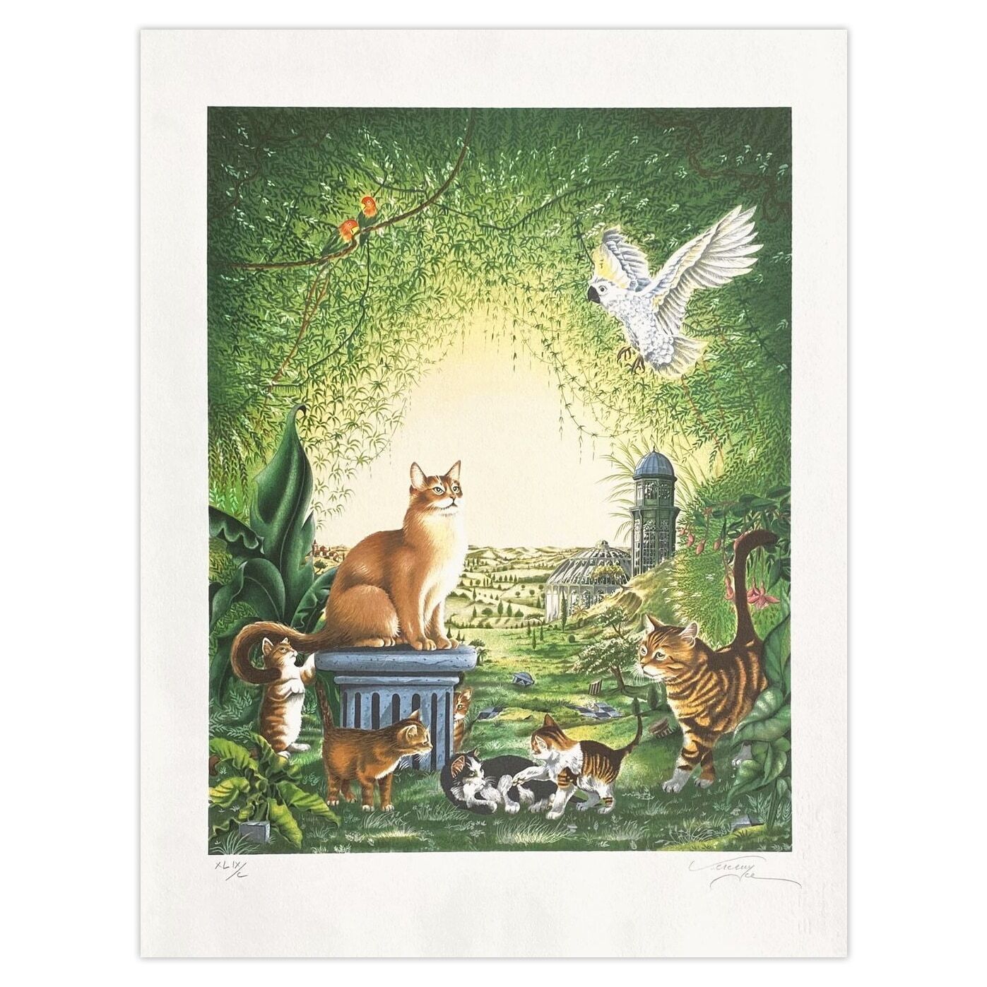 Bernard Vercruyce gesigneerde lithografie Une Journée Particulière 1994