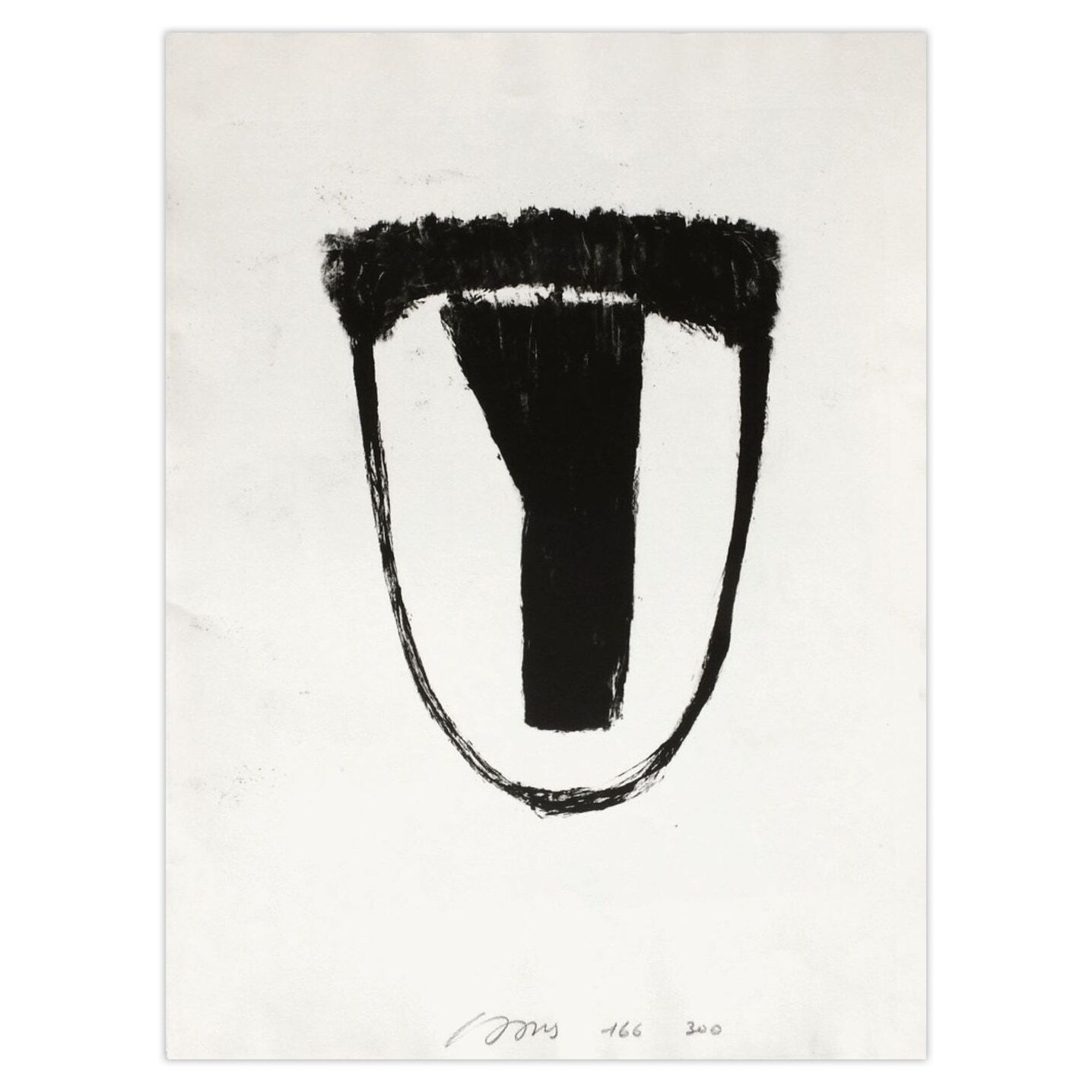 Michel Haas Gesigneerde Lithografie Visage