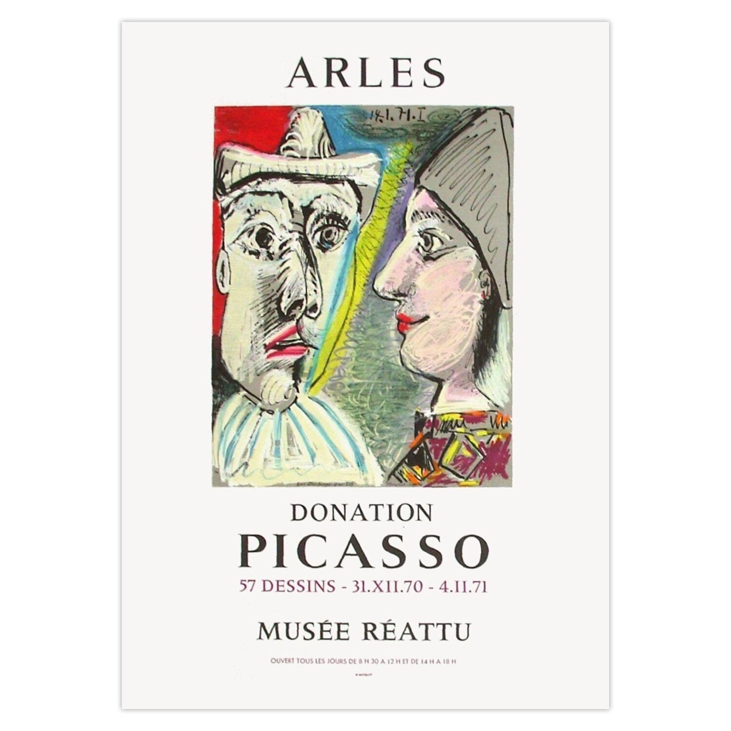 Pablo Picasso Poster Expo 71   Musée Reattu   Arles I
