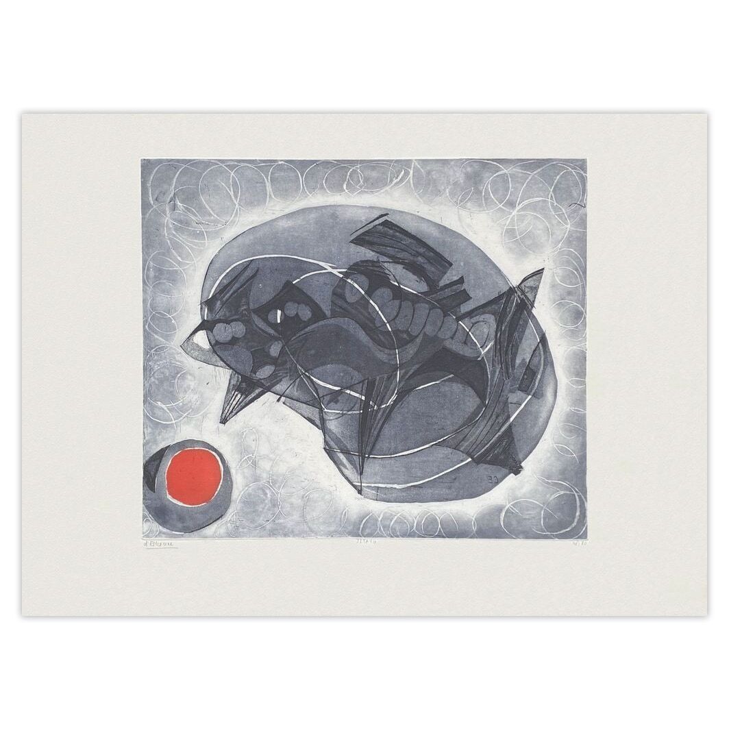 Christiane D'estienne Signed Etching Jitayo 1975