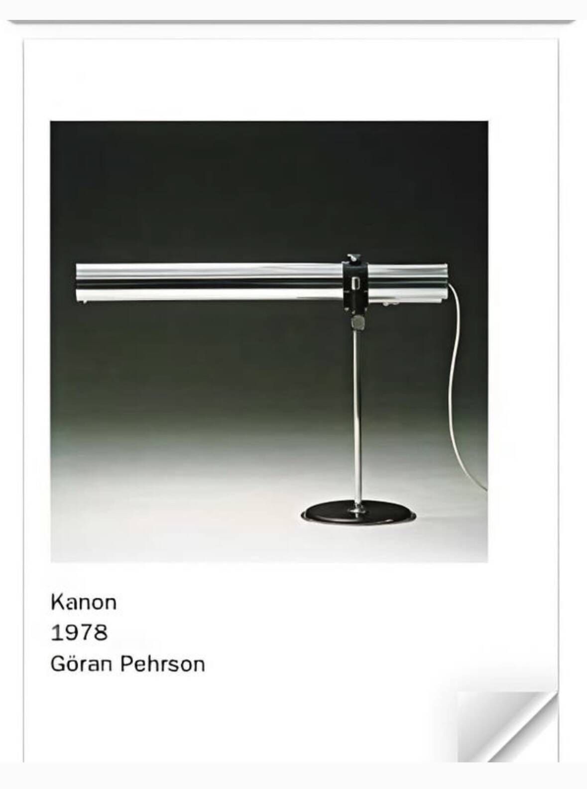 Grande lampe de bureau en laiton Ateljé Lyktan, modèle Kanon, par Göran Pehrson, 1978 photo 945.0