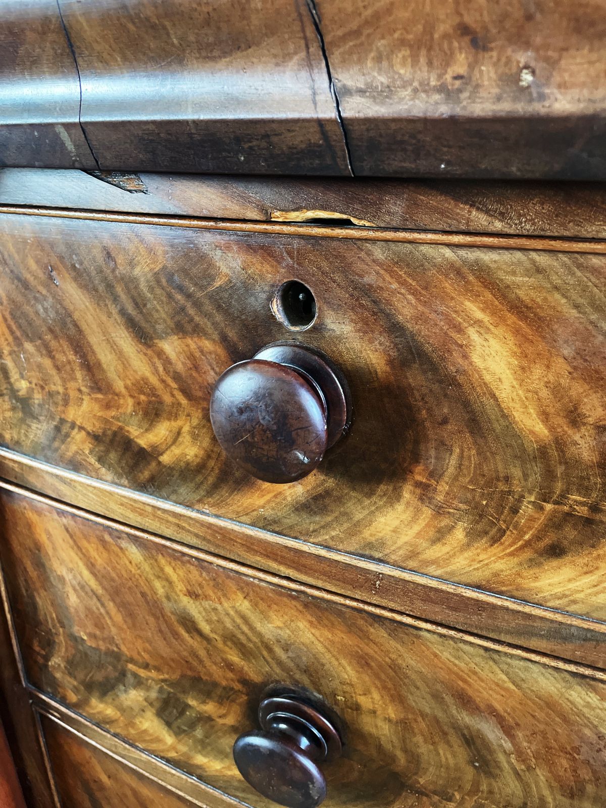 An Antique Mahogany Scotch Chest Of Drawers photo furniture