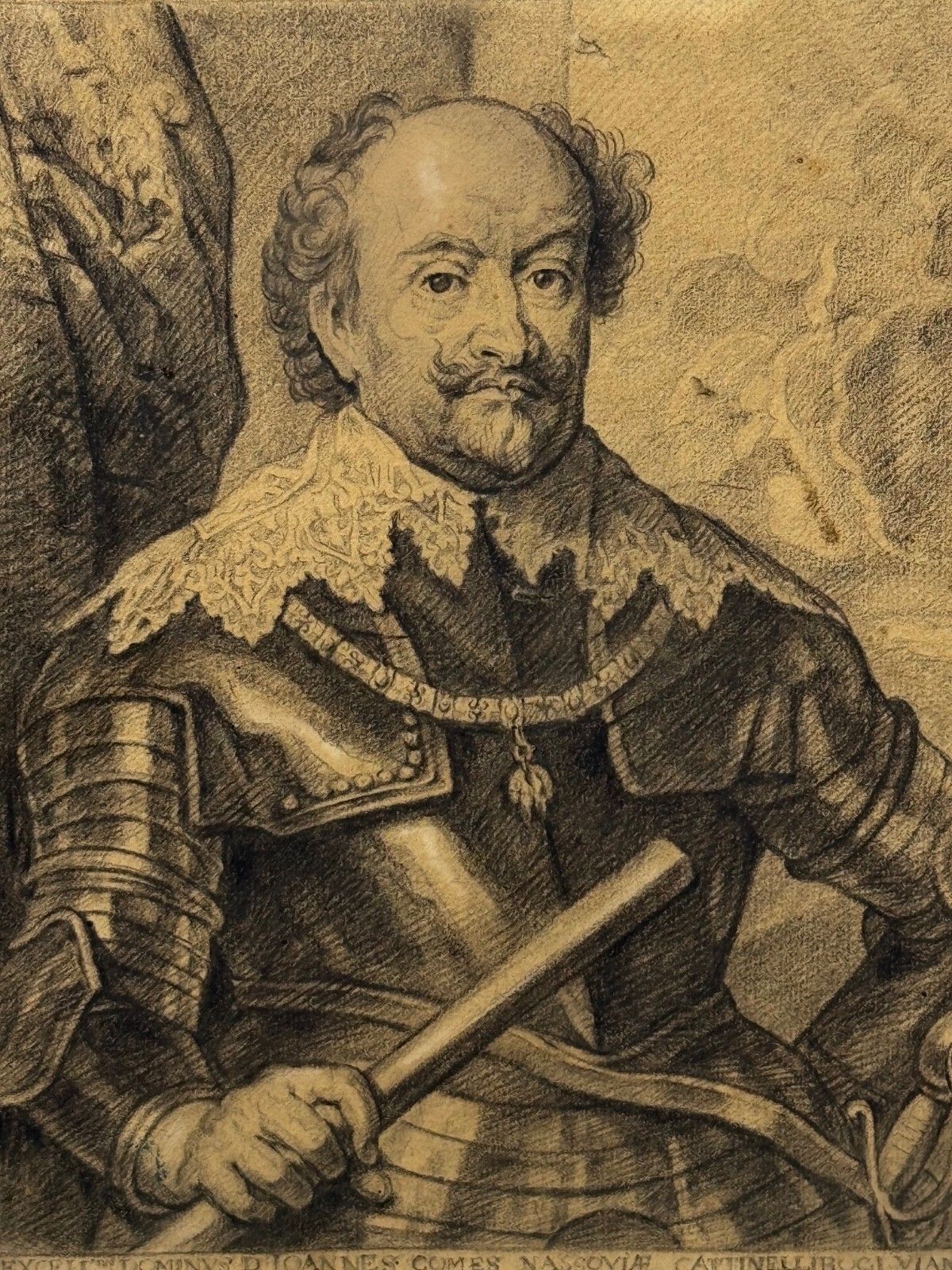 John VIII Graaf van Nassau Heer van Cattenell & Beilstein in Harnas naar Van Dyck photo furniture