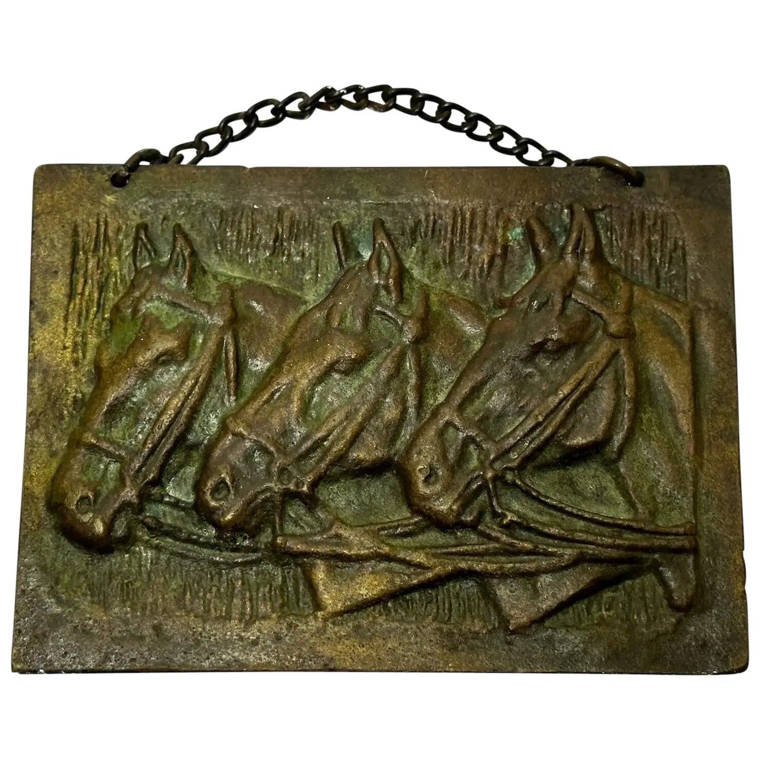 Art Deco Bronzen Sculptuur Trio Baai Jachtruiters Paarden, Cirkel van John Rattenbury Skeaping