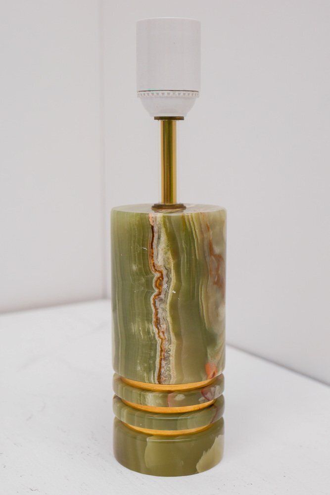 Mid Century Modern Italian Brass Table Lamp, 1970s photo for sale
