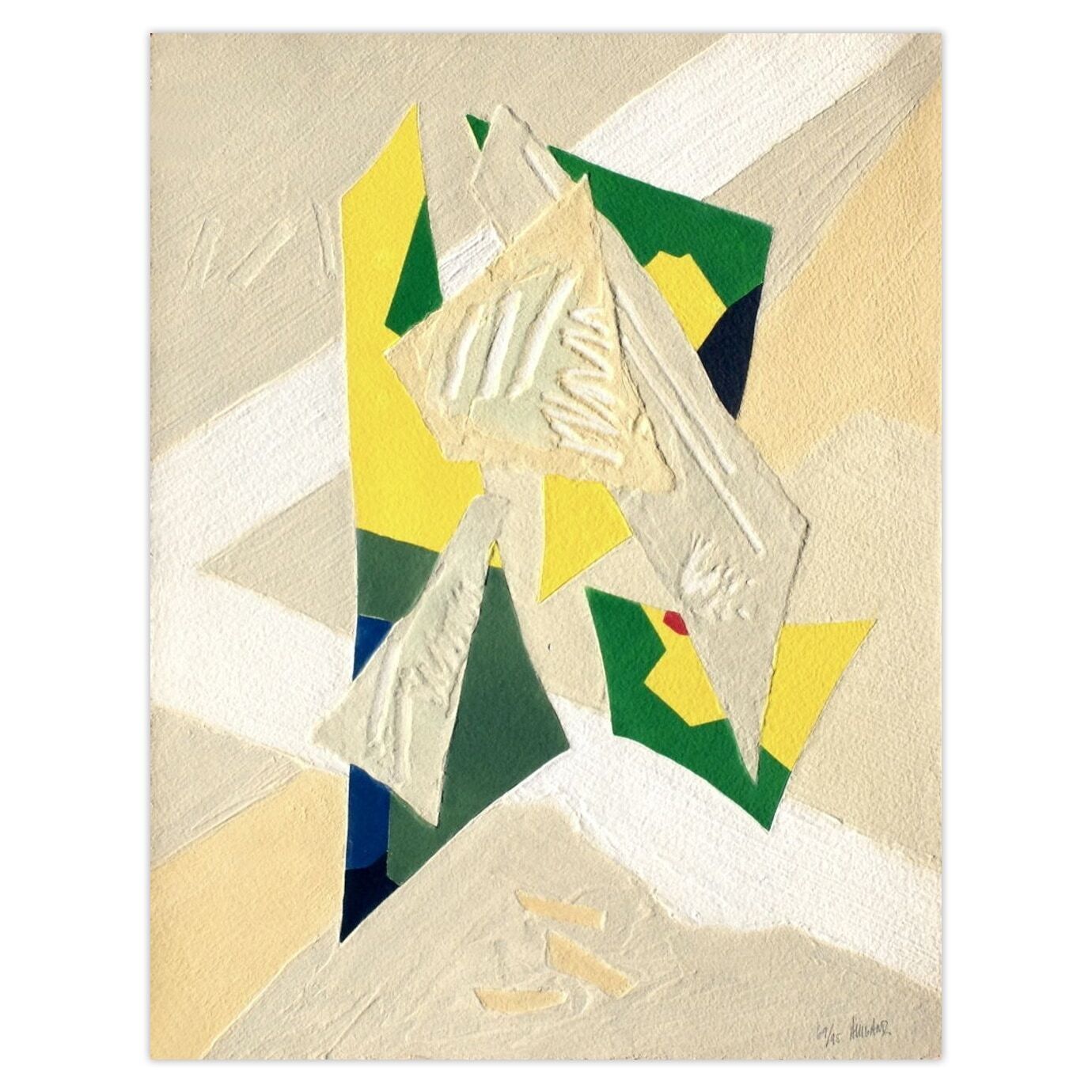 Bernard Alligand Gesigneerde Carborundum Ets Lumière De L'infini 1990