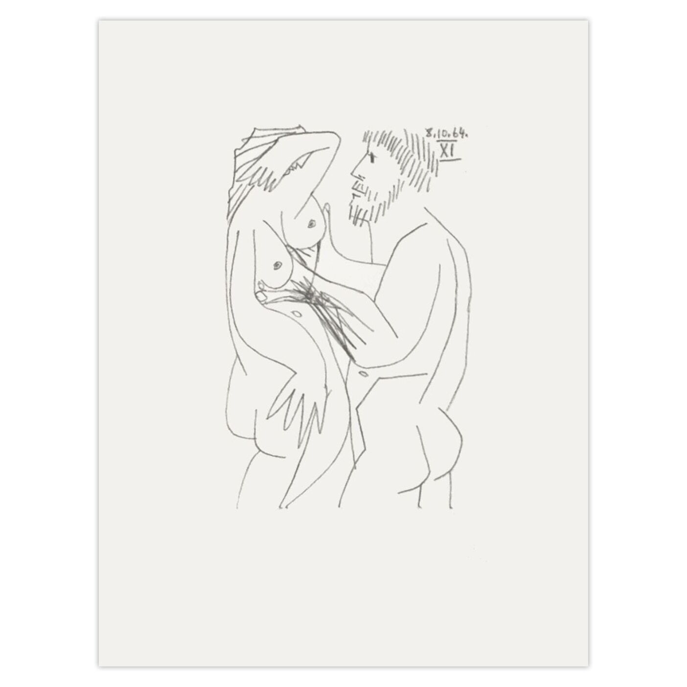 Pablo Picasso Lithografie Le Goût Du Bonheur 60 1970