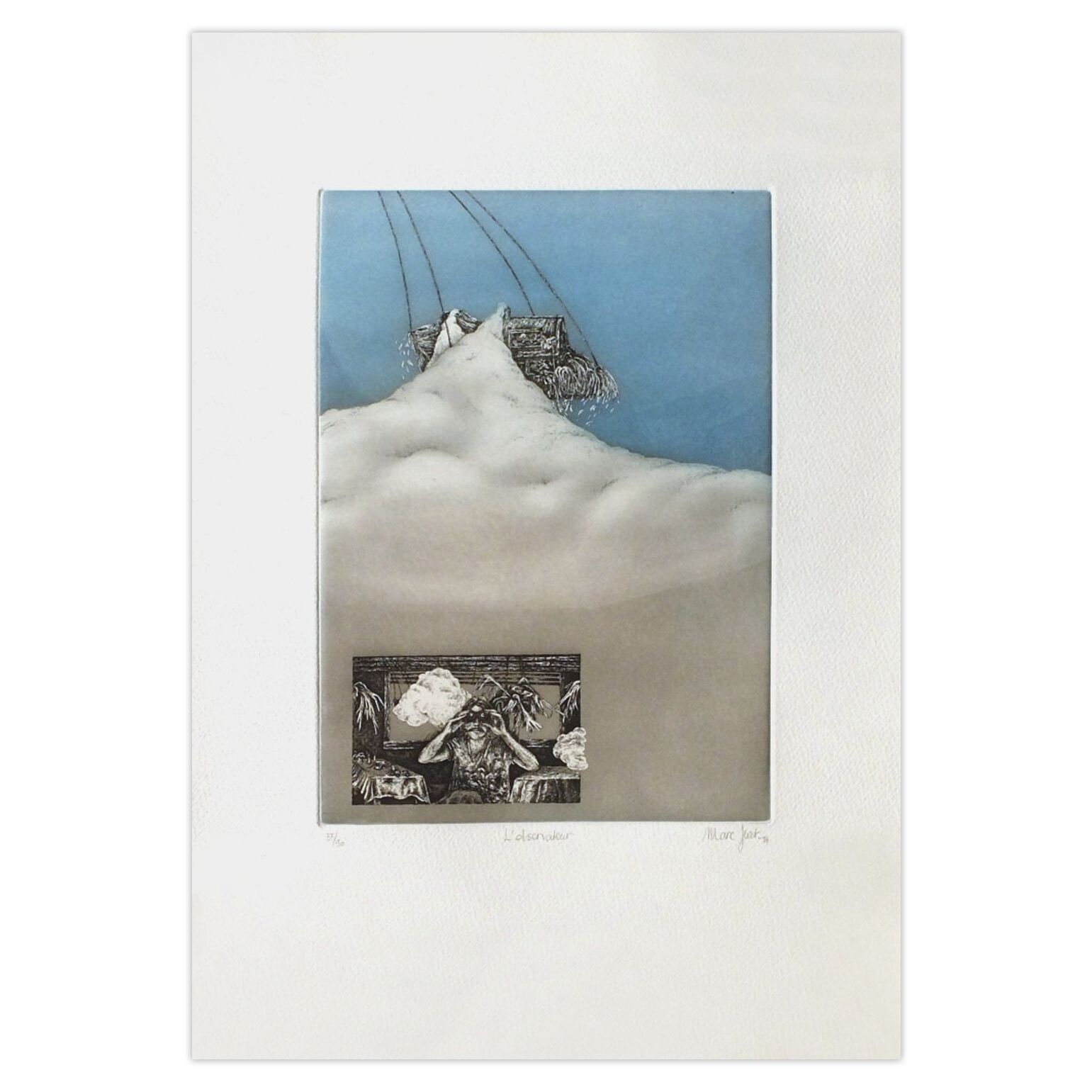 Marc Jurt Gesigneerde Ets L'observateur 1981
