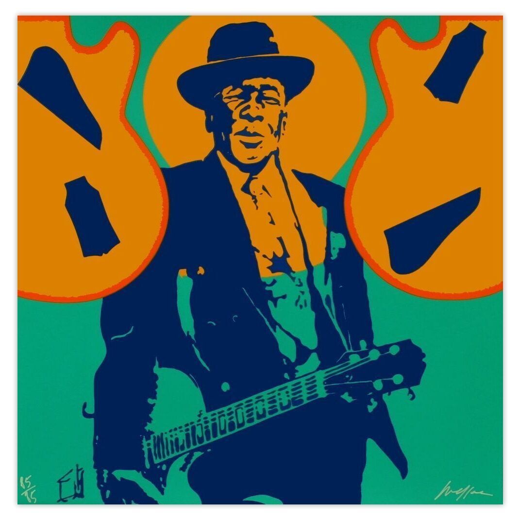 Ivan Messac Gesigneerde Zeefdruk My Generation   John Lee Hooker 2013
