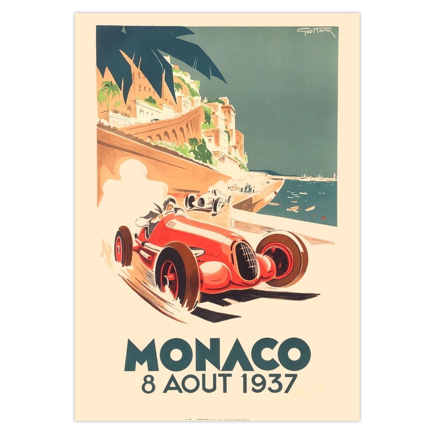 Géo Ham Poster Grand Prix De Monaco 1937 1990