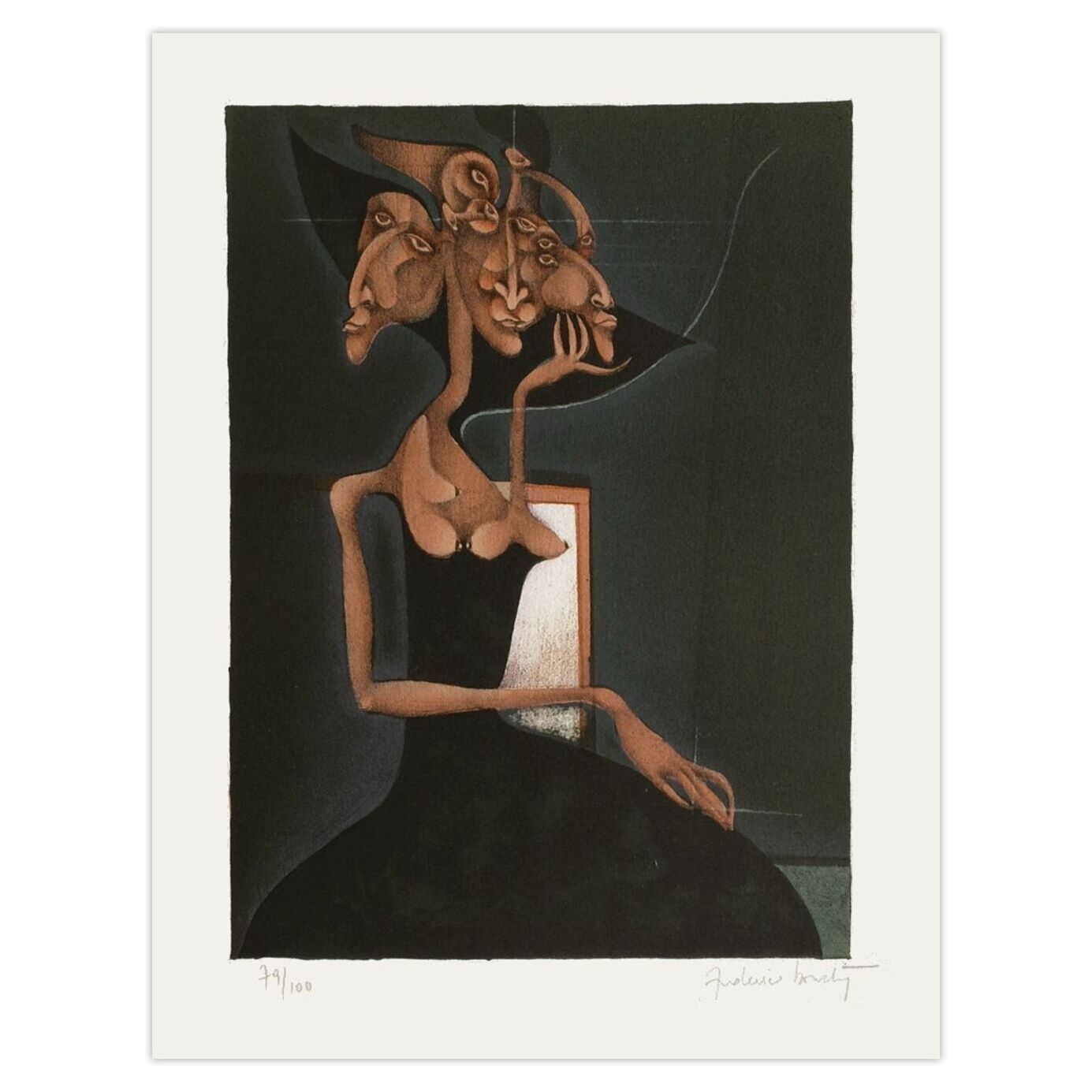 Frédéric Bouche Signed Lithograph Les Demoiselles I