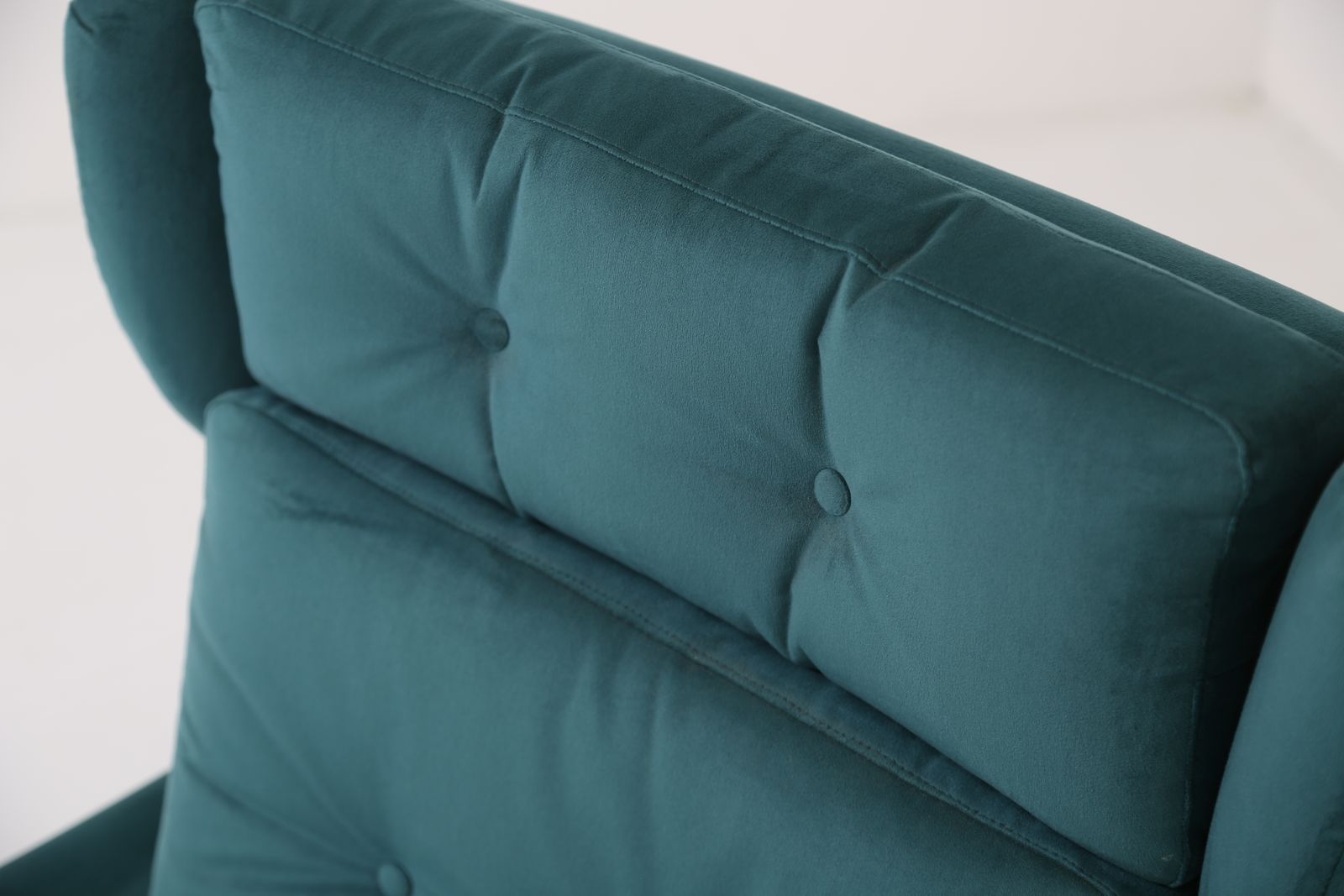 Fauteuil lounge vintage en velours poly bleu sarcelle, par Svend Skipper, Danemark, années 1960 photo vinterior