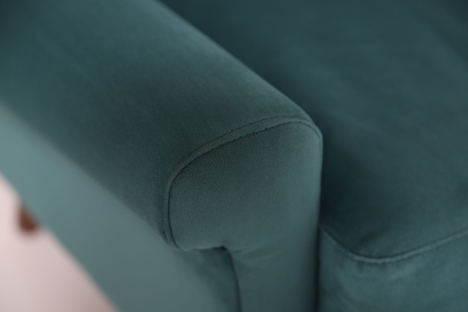 Vintage Teal Poly Velvet Fauteuil van Svend Skipper, Denemarken, jaren 1960 photo buy