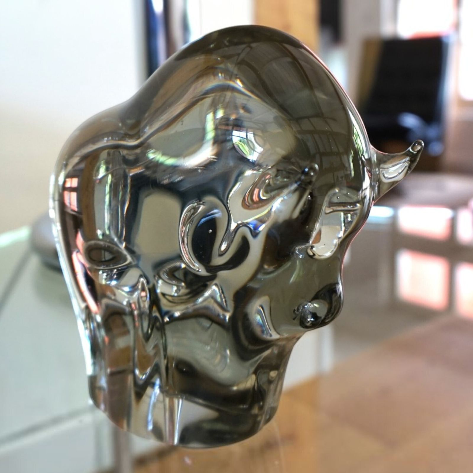 photo buy Livio Seguso Murano stier glassculptuur, 1970
