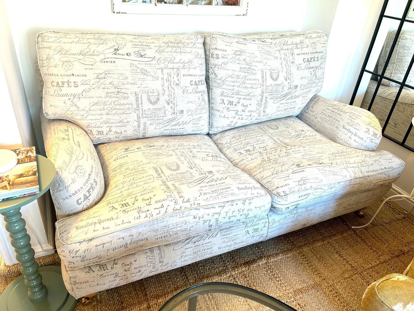 Multiyork Verona Feather & Down Filled 2 To 3 Seater Shabby Chic Grey Sofa