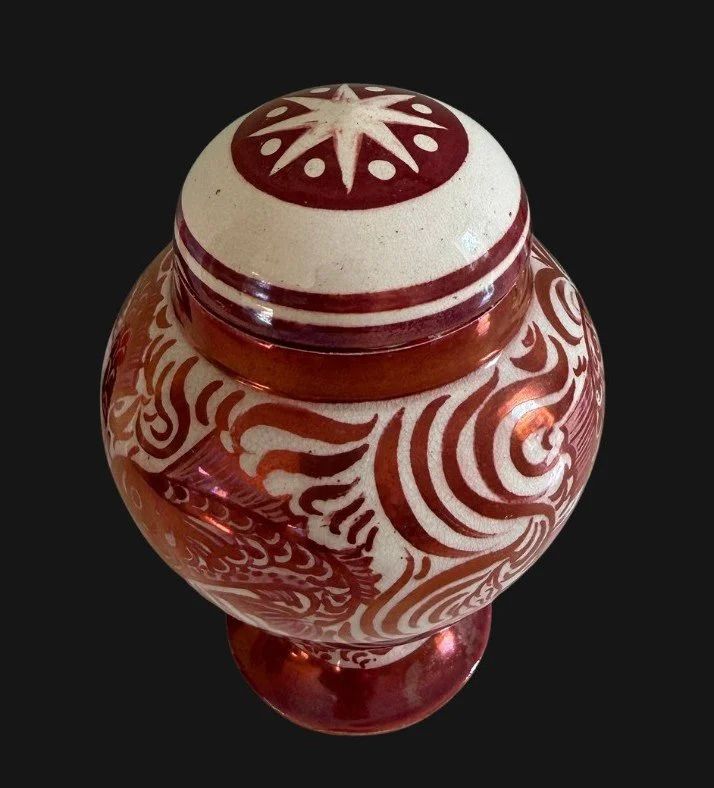 William De Morgan Lidded Vase photo 3335.0