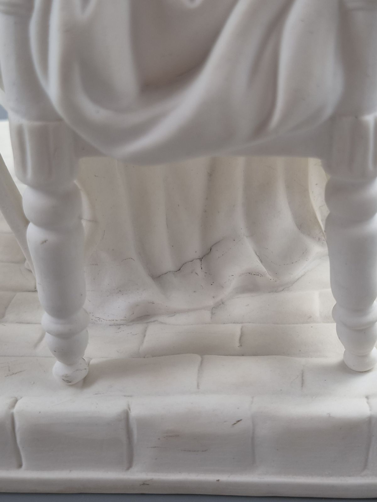 Old Paris Parian figuur van La Dormeuse naar Michel Victor Acier, ca. 1850-1880 photo vintage