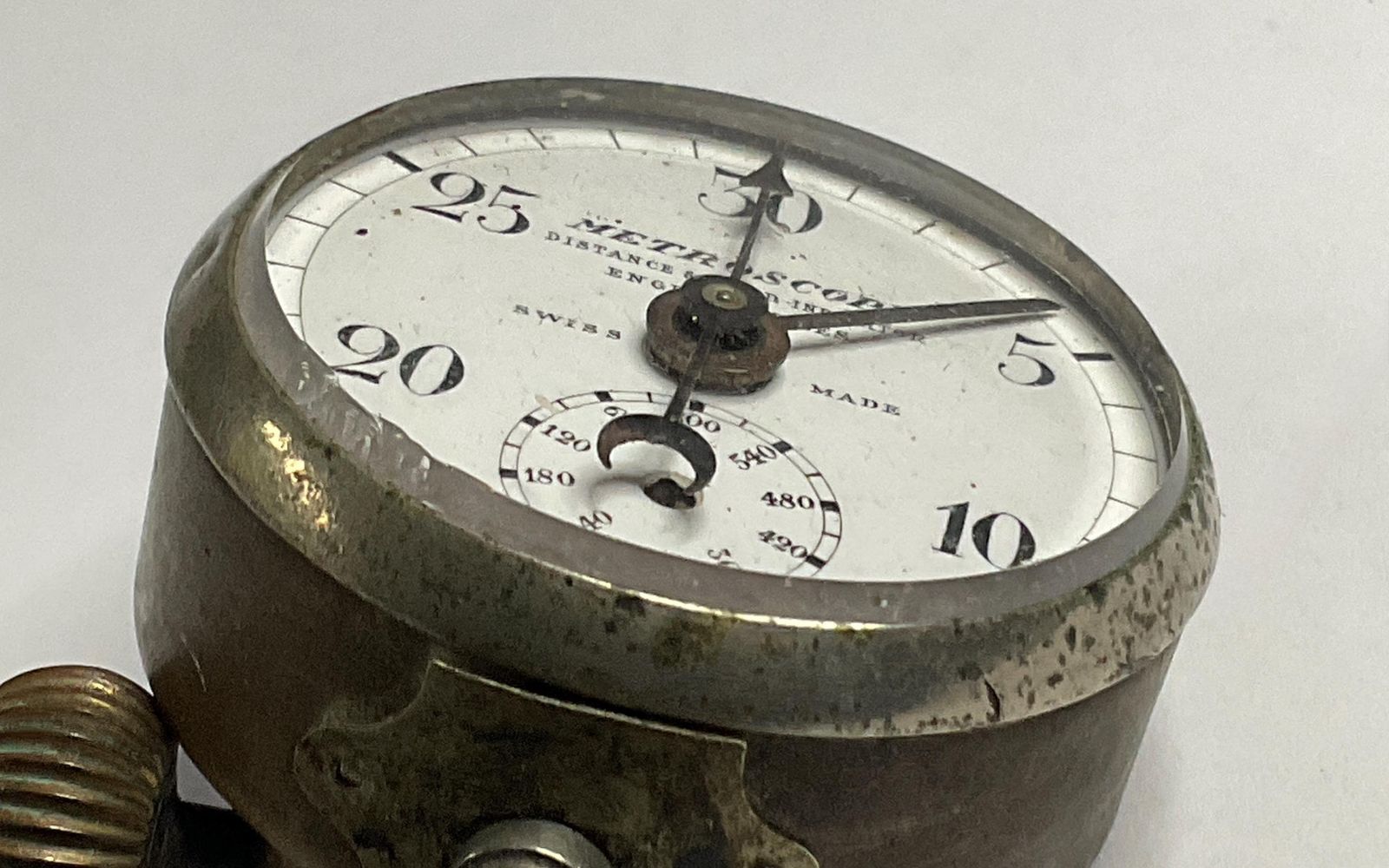 Antiek Metroscope afstands- en snelheidsindicator, ca. 1905, vroeg automobilia. photo for sale