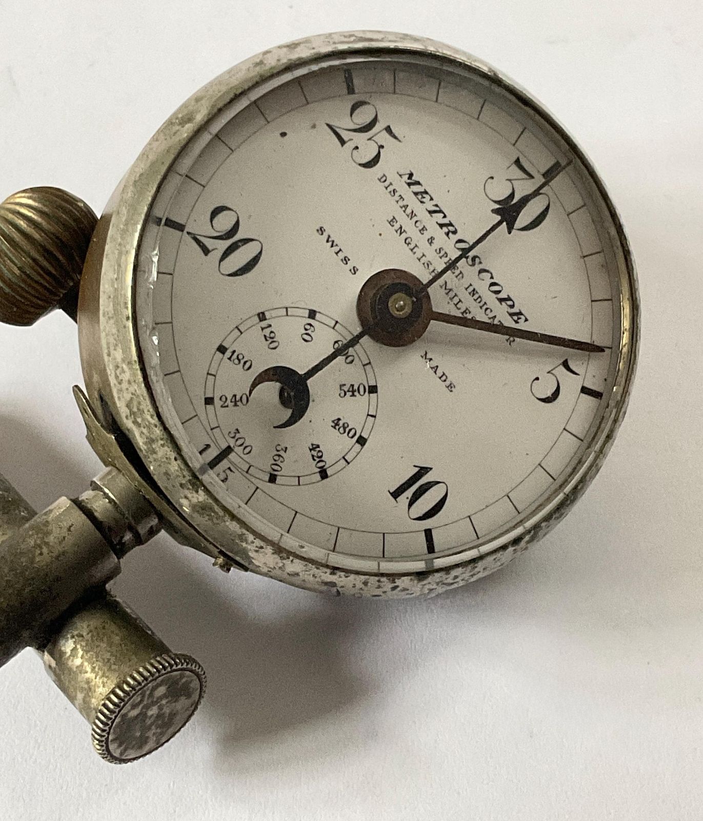 Antiek Metroscope afstands- en snelheidsindicator, ca. 1905, vroeg automobilia. photo 160.0