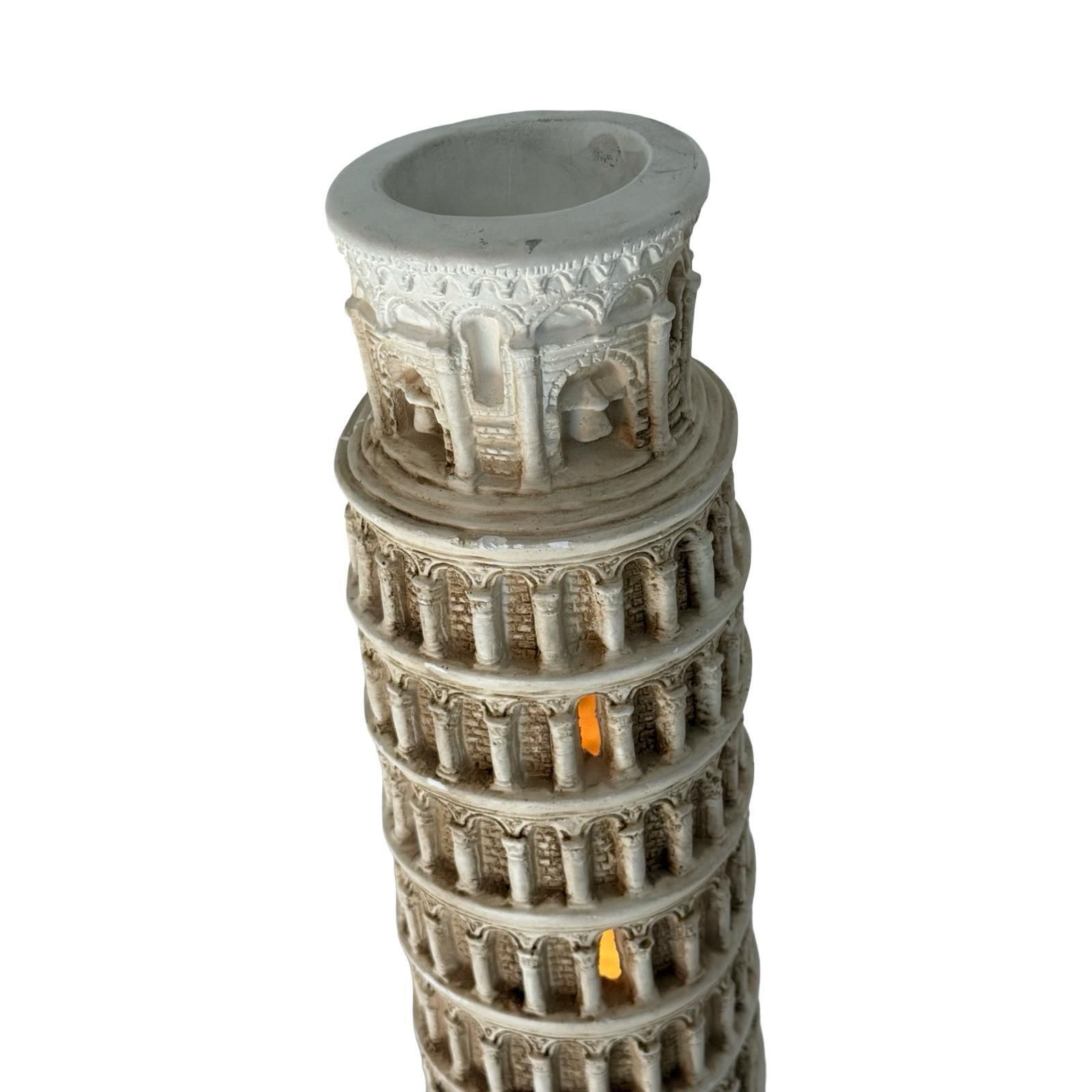 Vintage keramische tafellamp in de vorm van de Scheve Toren van Pisa, ca. jaren 1980. photo Verlichting