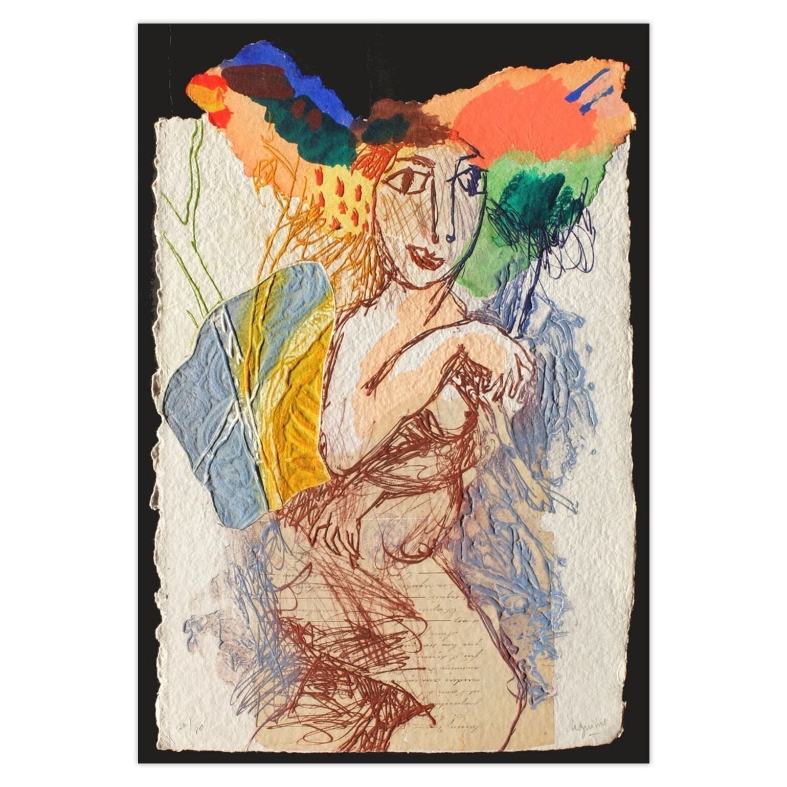 Henri Guibal Gesigneerde Carborundum Ets La Vie De B. XII 2002