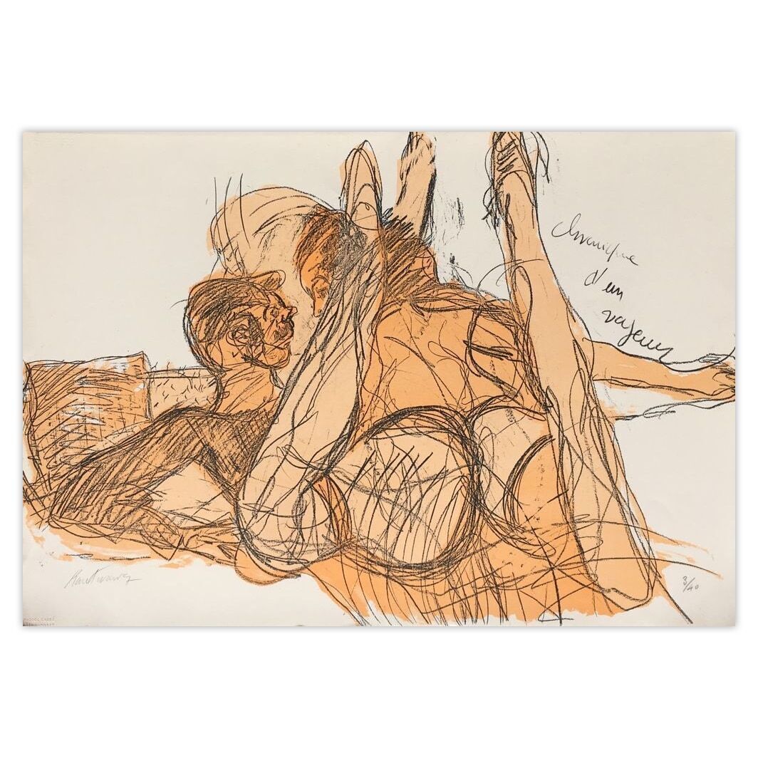 Serge Kantorowicz Gesigneerde Lithografie Chronique D'un Voyeur VI 1990