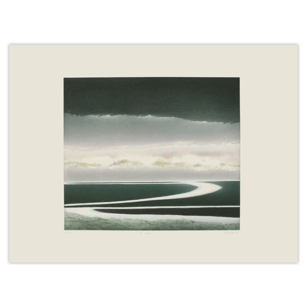 Jean Solombre Gesigneerde Ets Le Fleuve 1987