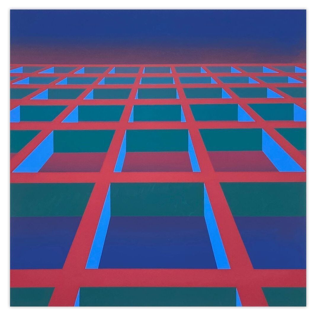 Maxime Defert zeefdruk Espace I 1973