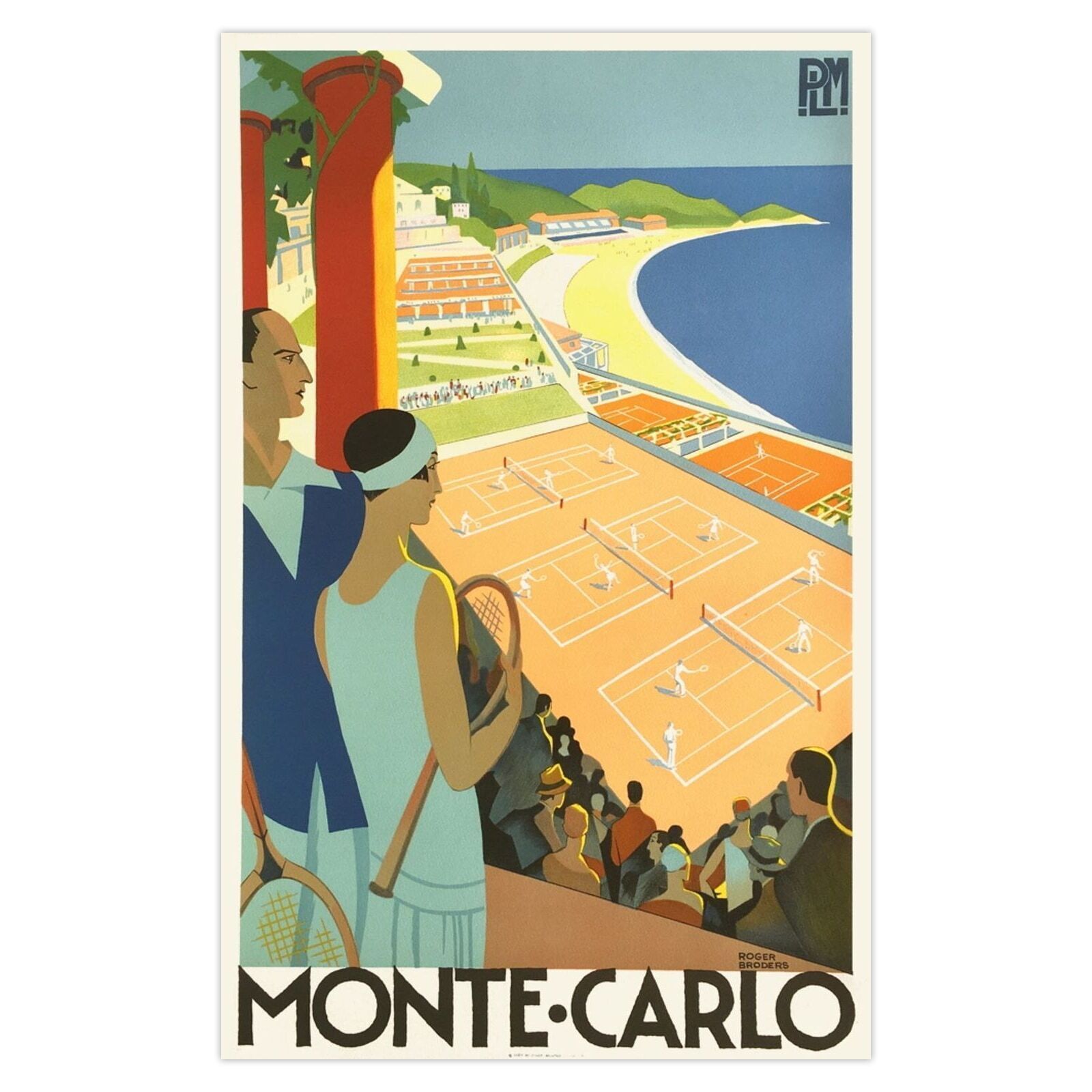 Roger Broders Poster Monte Carlo 1989