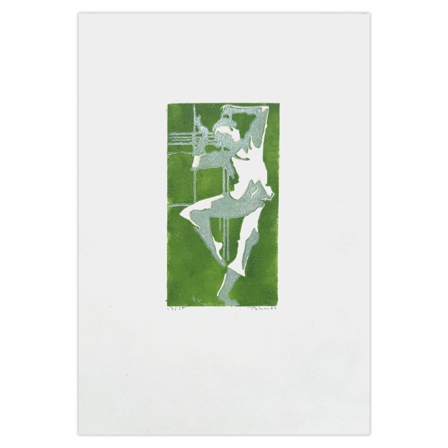 Monique Pehem (Breton Prouté) Gesigneerde Ets Pierrot Lunaire 1982