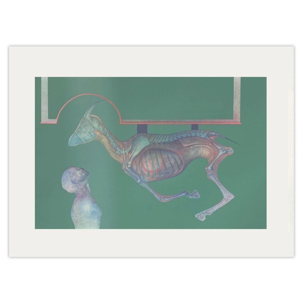 Michel Henricot zeefdruk Le Bouc 1975