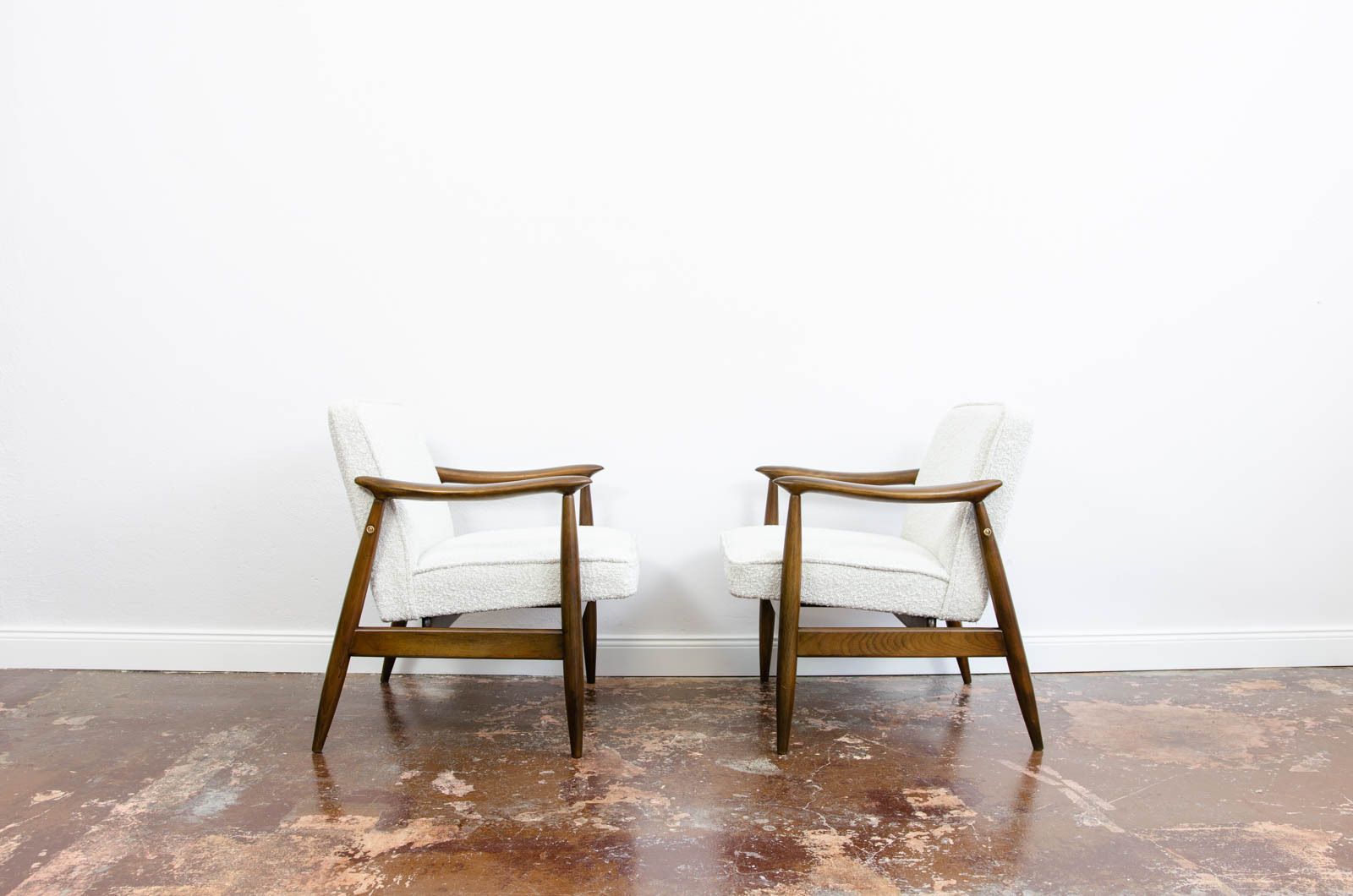 Pair Of Armchairs, Gfm 87 By Juliusz Kędziorek, Poland, 1960's photo Furniture