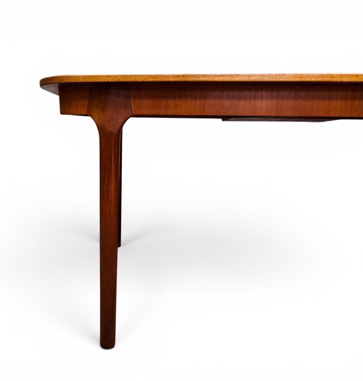Furniture McIntosh Teak Oval Dining Table And Matching Six Dining Chairs Space Saver Rare photo