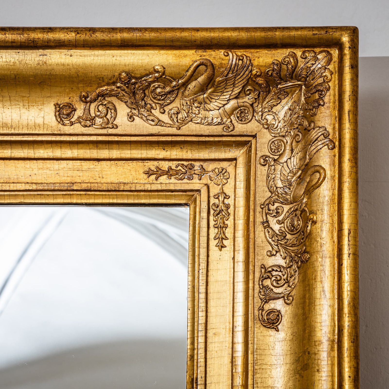 Grote vergulde Empire wandspiegel, begin 19e eeuw photo vinterior
