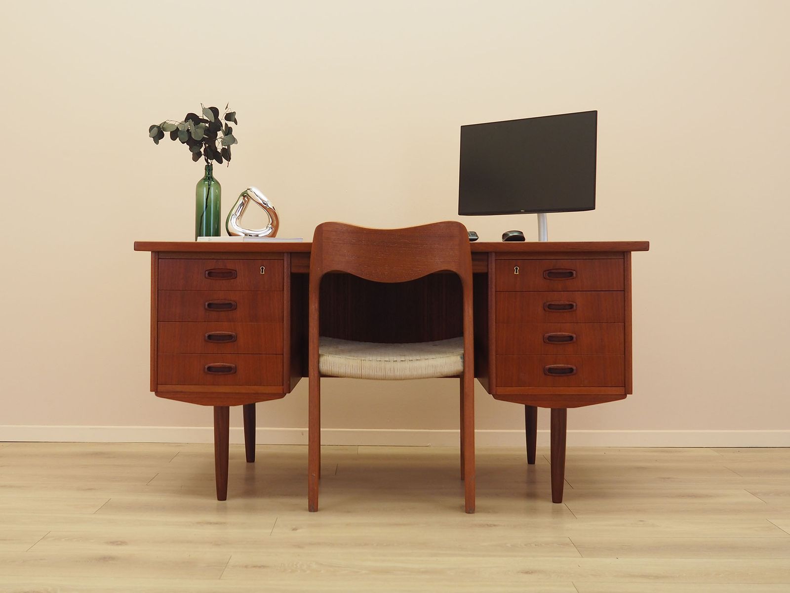 Teakhouten bureau, Deens design, jaren 1970, gemaakt in Denemarken photo furniture