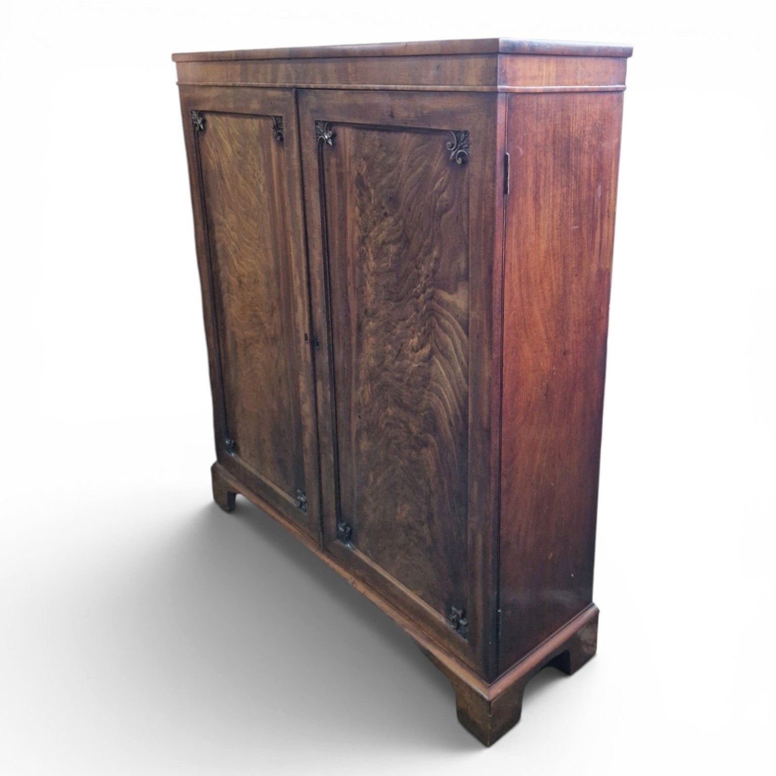 photo vinterior Antique Victorian Mahogany Bookcase Cabinet Cupboard Adjustable Shelves