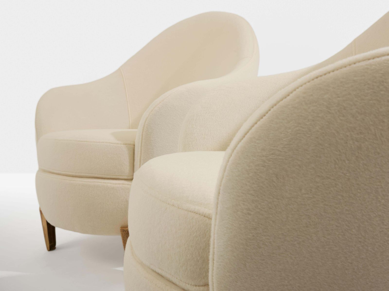 Garouste & Bonetti Koala Armchairs Bronze Alpaca Velvet 1995 photo buy