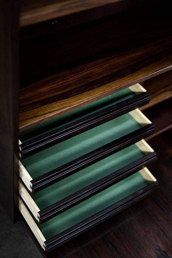 photo buy Highboard scandinave mid-century modern en palissandre, par Æ. Jensen & T. Mølholm, années 1960