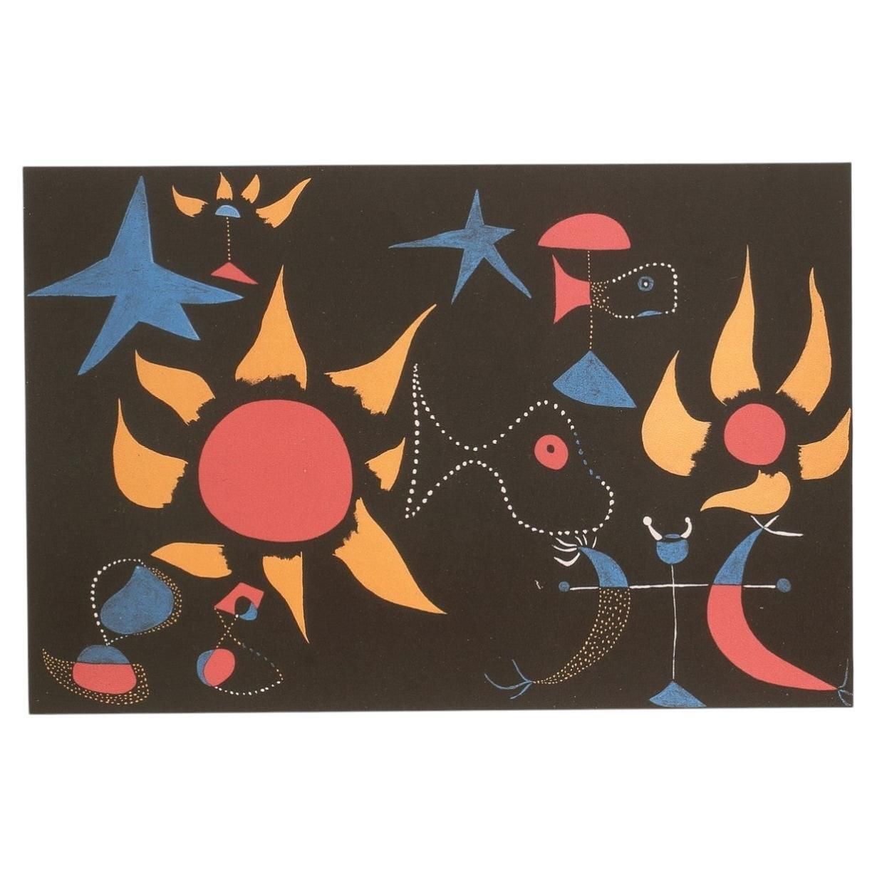 Joan Miro 'Self Portrait II' Offset Lithograph Numbered Framed photo furniture